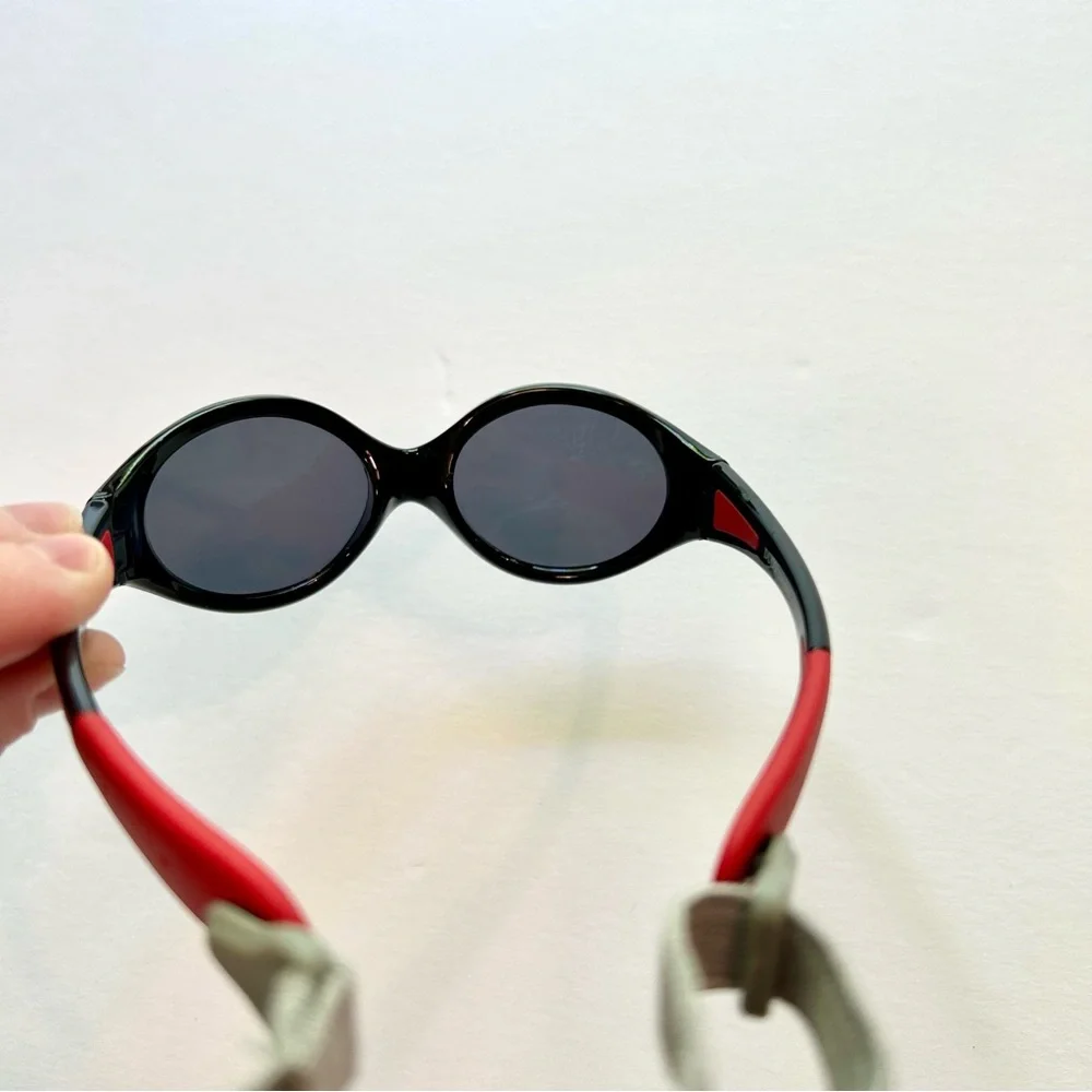 Duco Baby Toddler Lightweight Polarized Black Sunglasses Red Car Protective Case